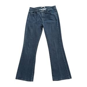 LEE Womens Size 8 Short Slender Secret Lower Waist Bootcut Blue Jeans 29" Inseam